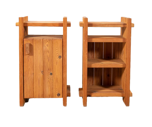 Hans Frydendal Narrow Pine Cabinets for IDE Furniture, Denmark c. 1970 (Coming Soon)